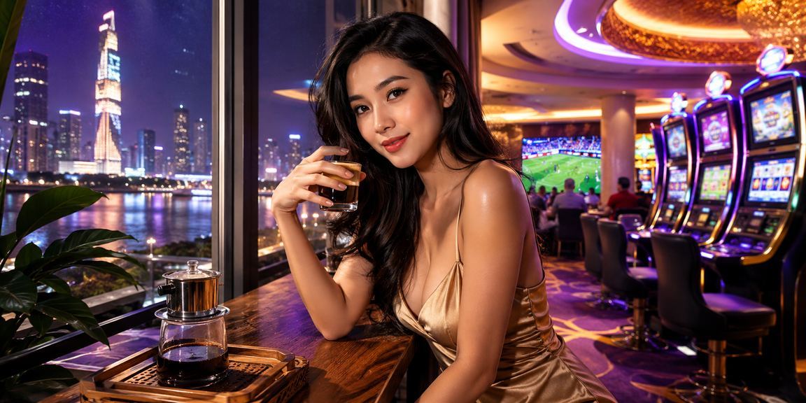 Người chơi tại TP.HCM trải nghiệm slot game trực tuyến bên ly cà phê