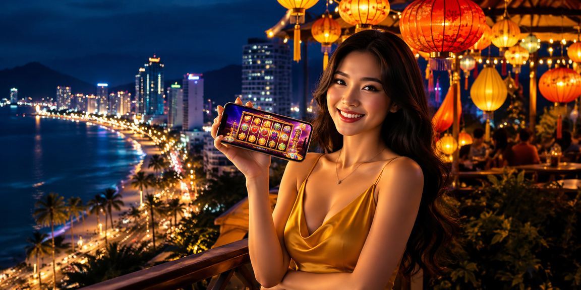 Không khí lễ hội đèn lồng Hội An và trò chơi slot trực tuyến về đêm