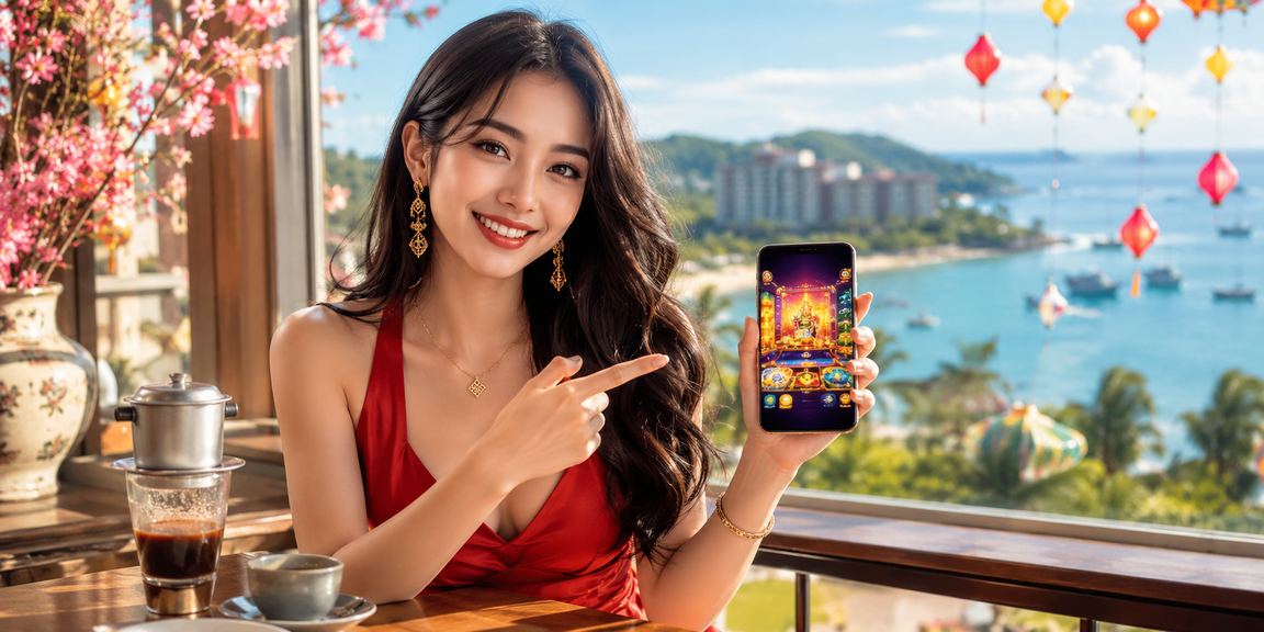 Người dùng tại Phú Quốc kiểm tra giao dịch tài chính bên ly cà phê sáng